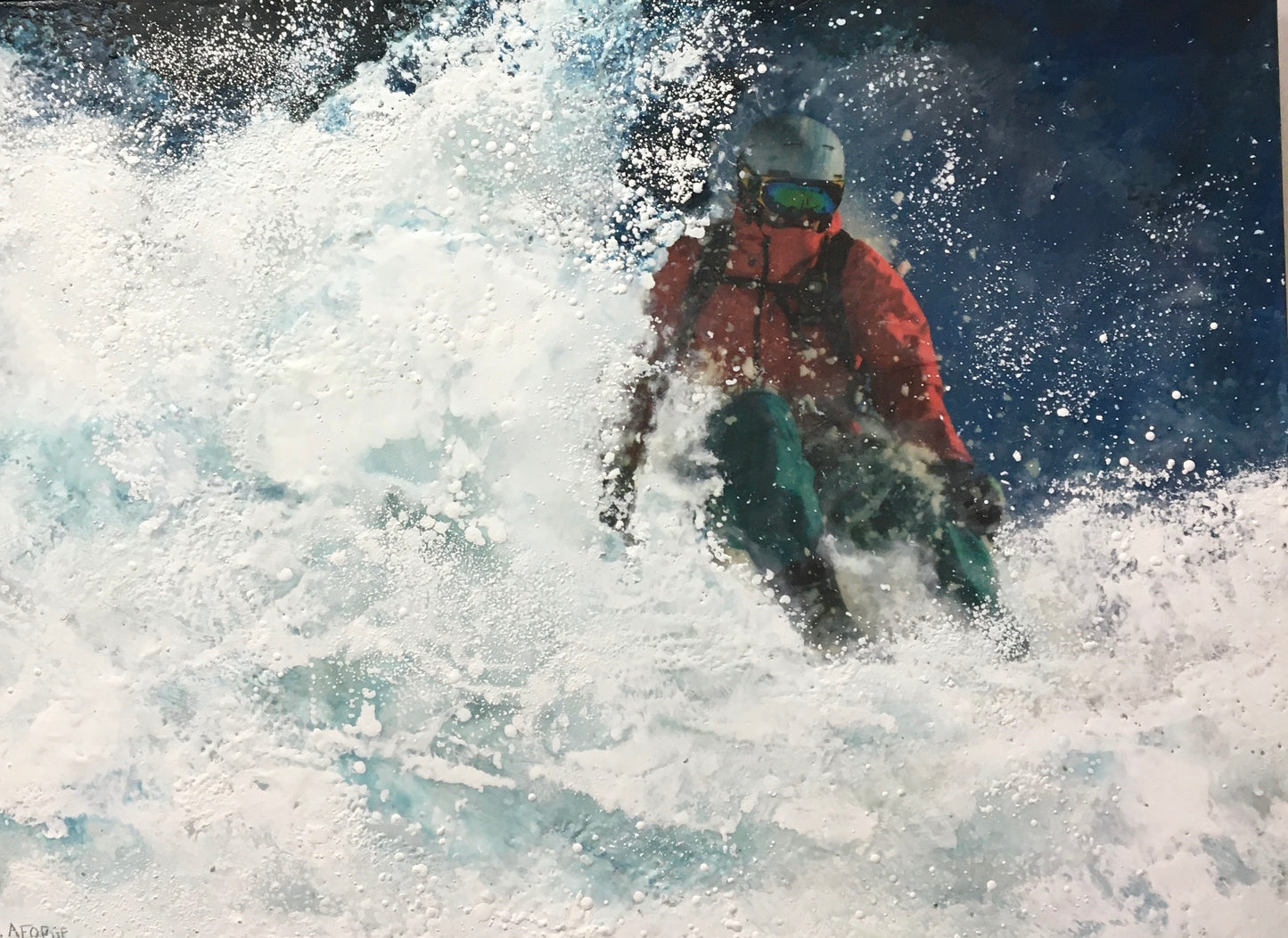 The Skier- 22x30” image 0