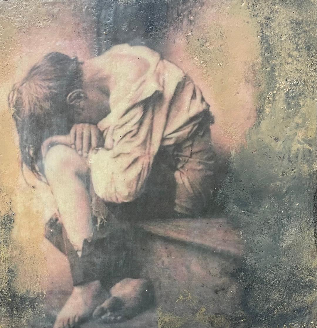 Homeless Boy 1860, 12x12 image 0