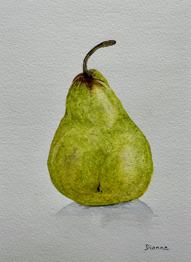 Green Pear 8.5x6.5" image 0