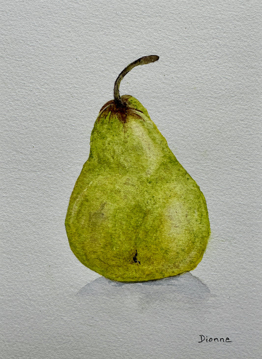 Green Pear 8.5x6.5" image 0