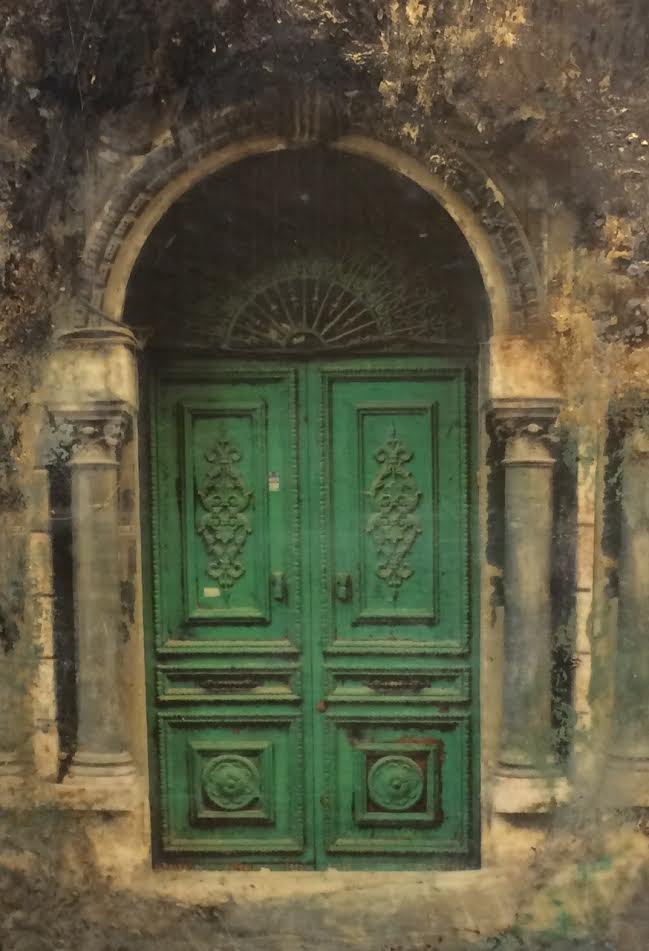 Old World Door 22x30" unframed image 0