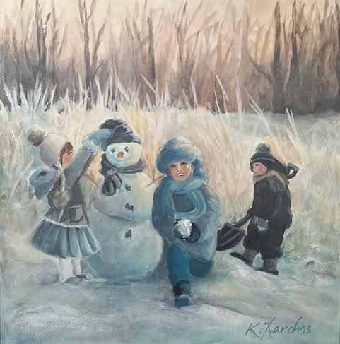Fun in the Snow 12x12 image 0