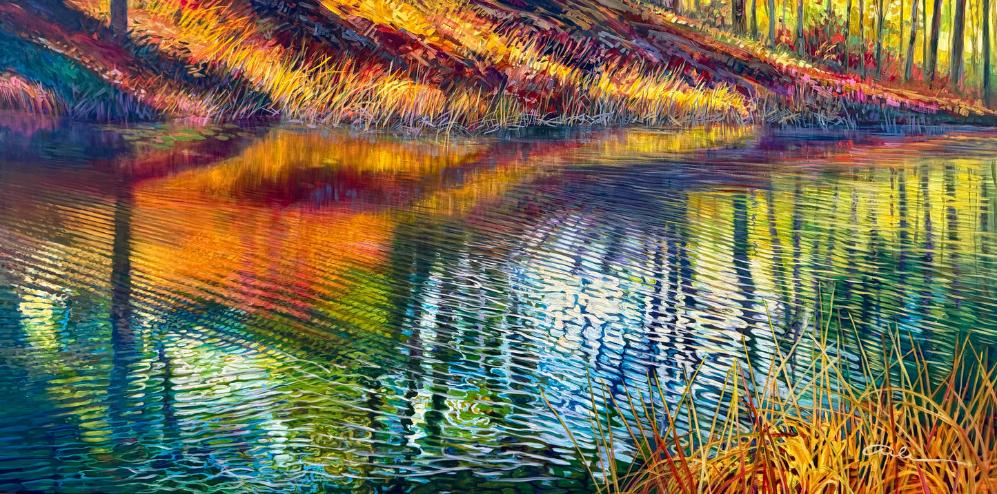 Golden Pond II, 30x60" image 0