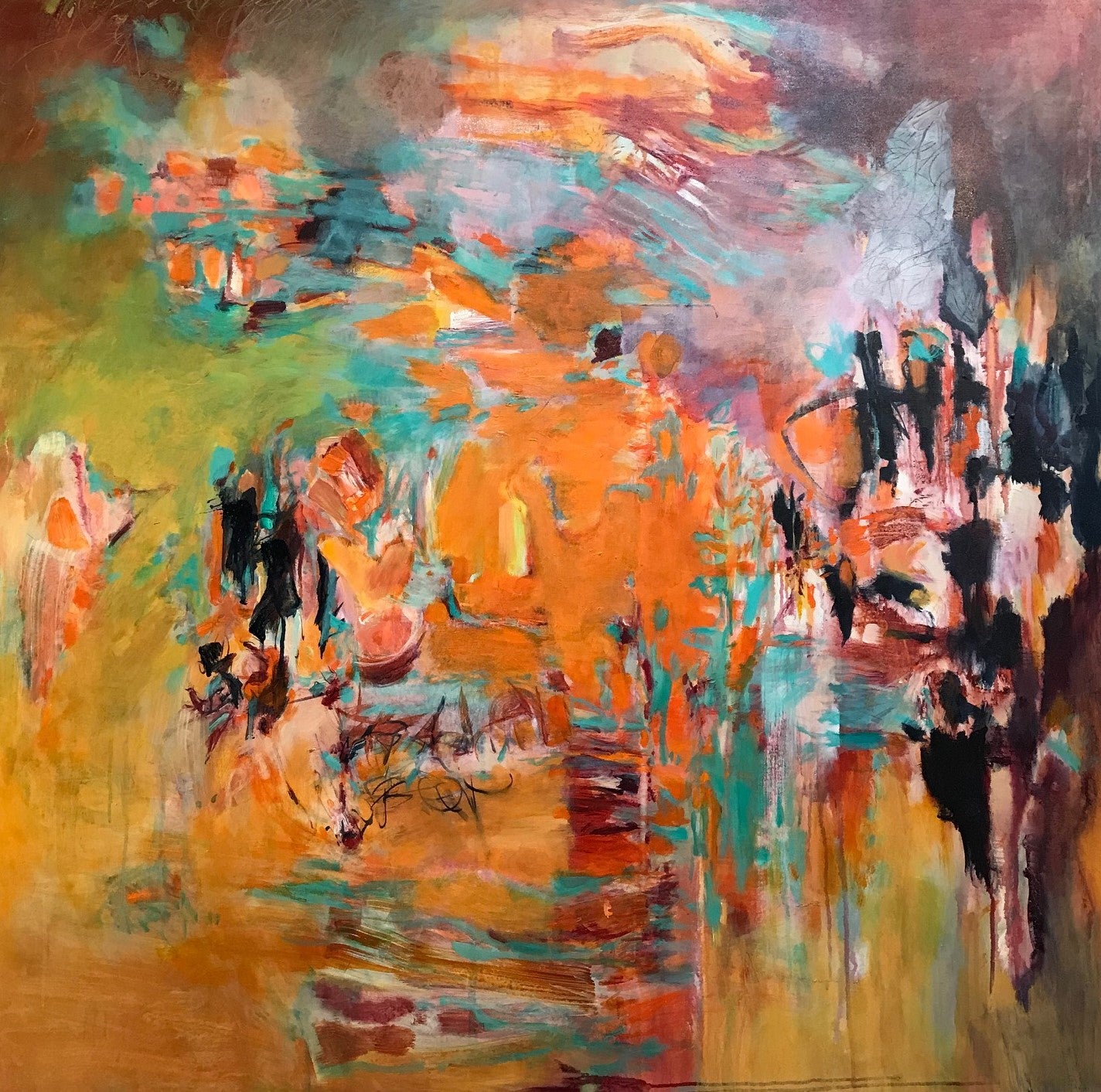 Warp and Woof- 48x48” image 0