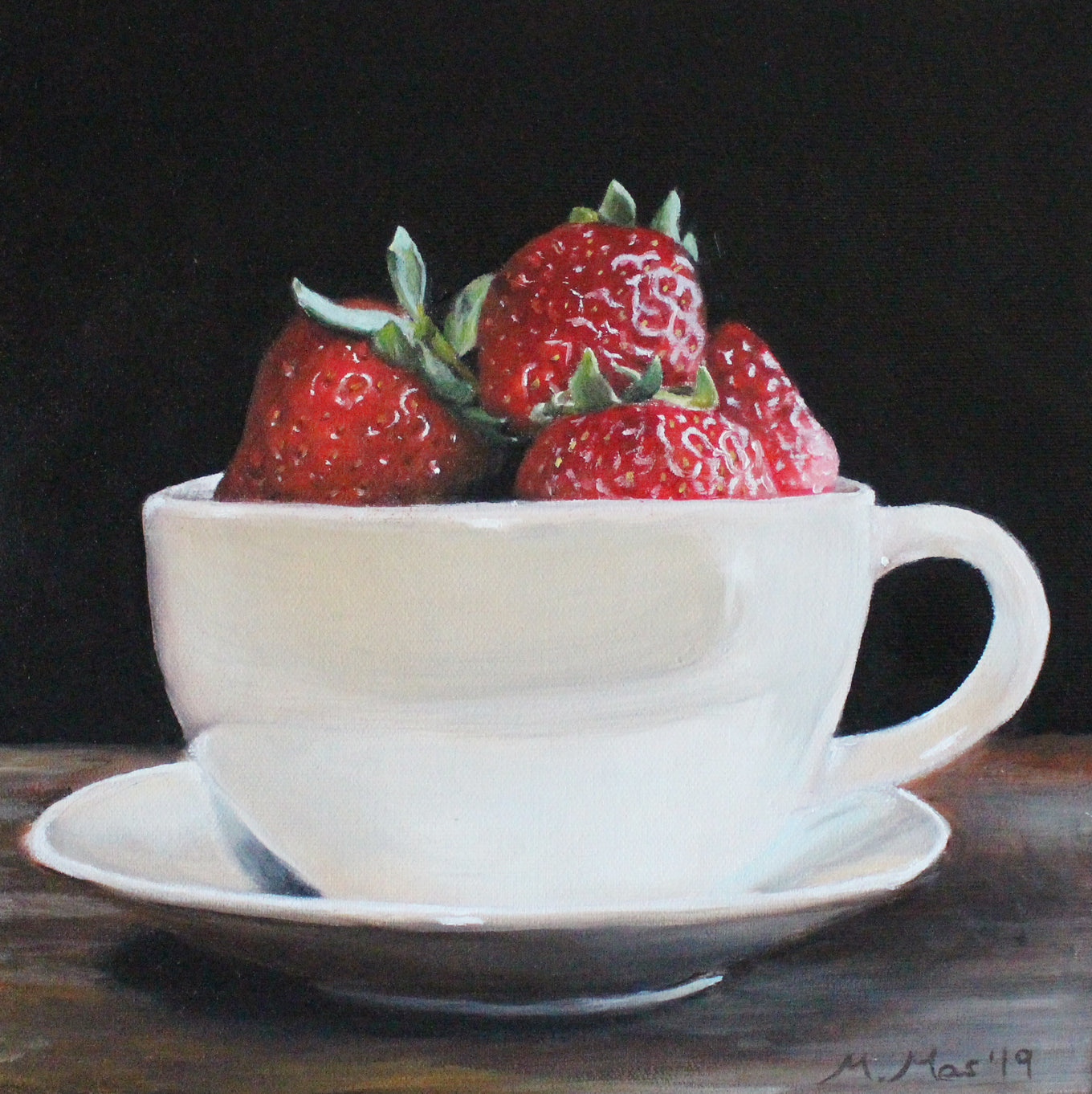 Strawberries in a cup image 0