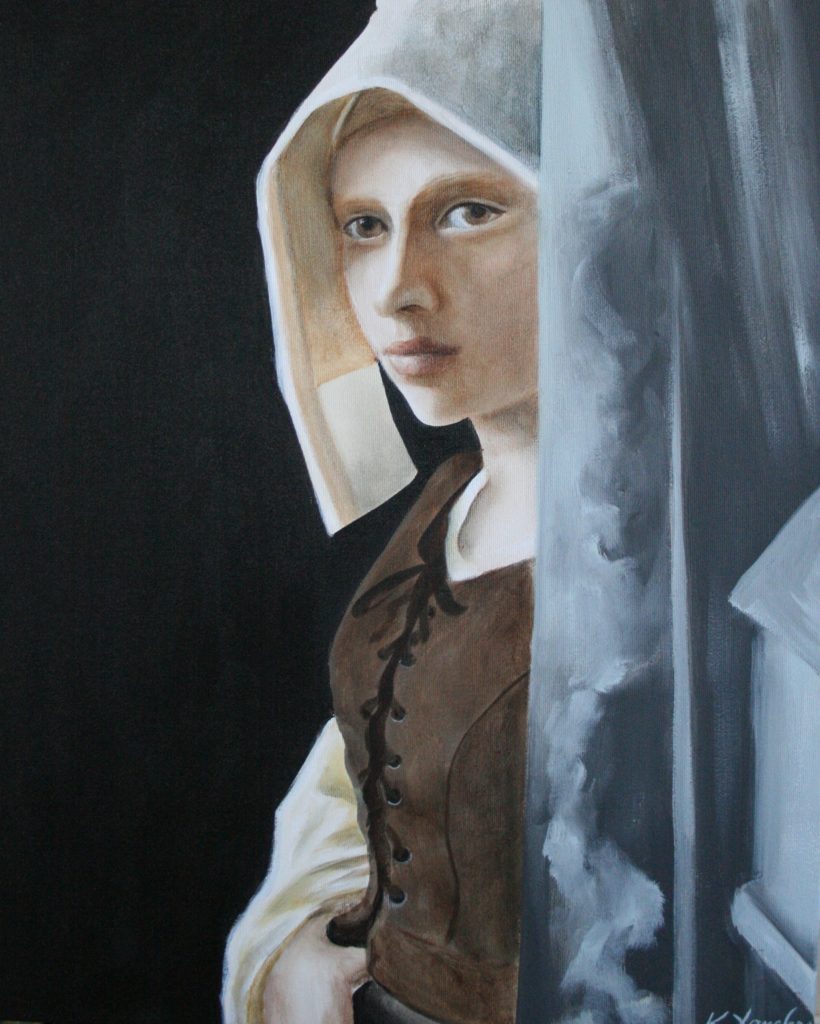 17th Century Dutch Girl, 20x16" image 0