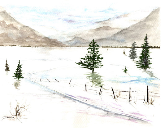Ski Trail 10x8" image 0