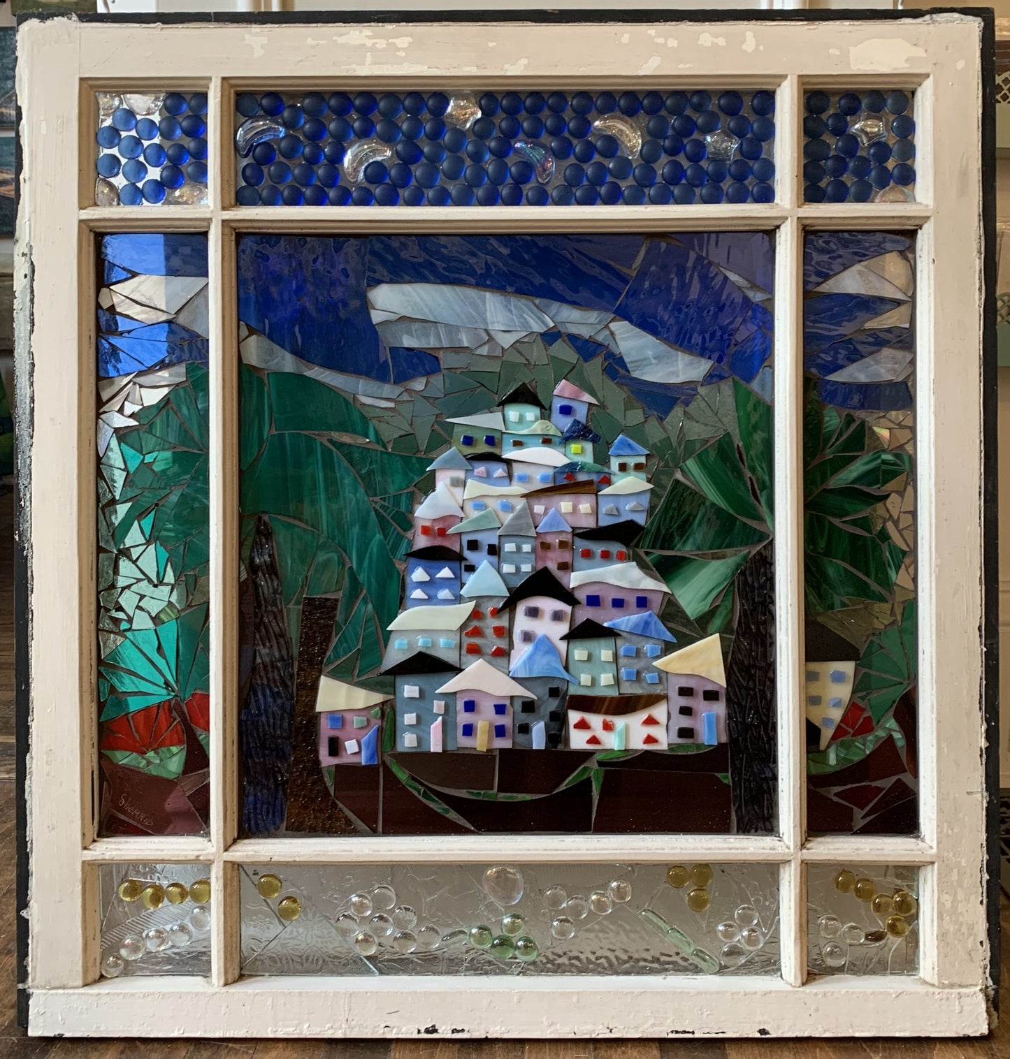 Candy Houses Window (CHW#1), 30x31" image 0