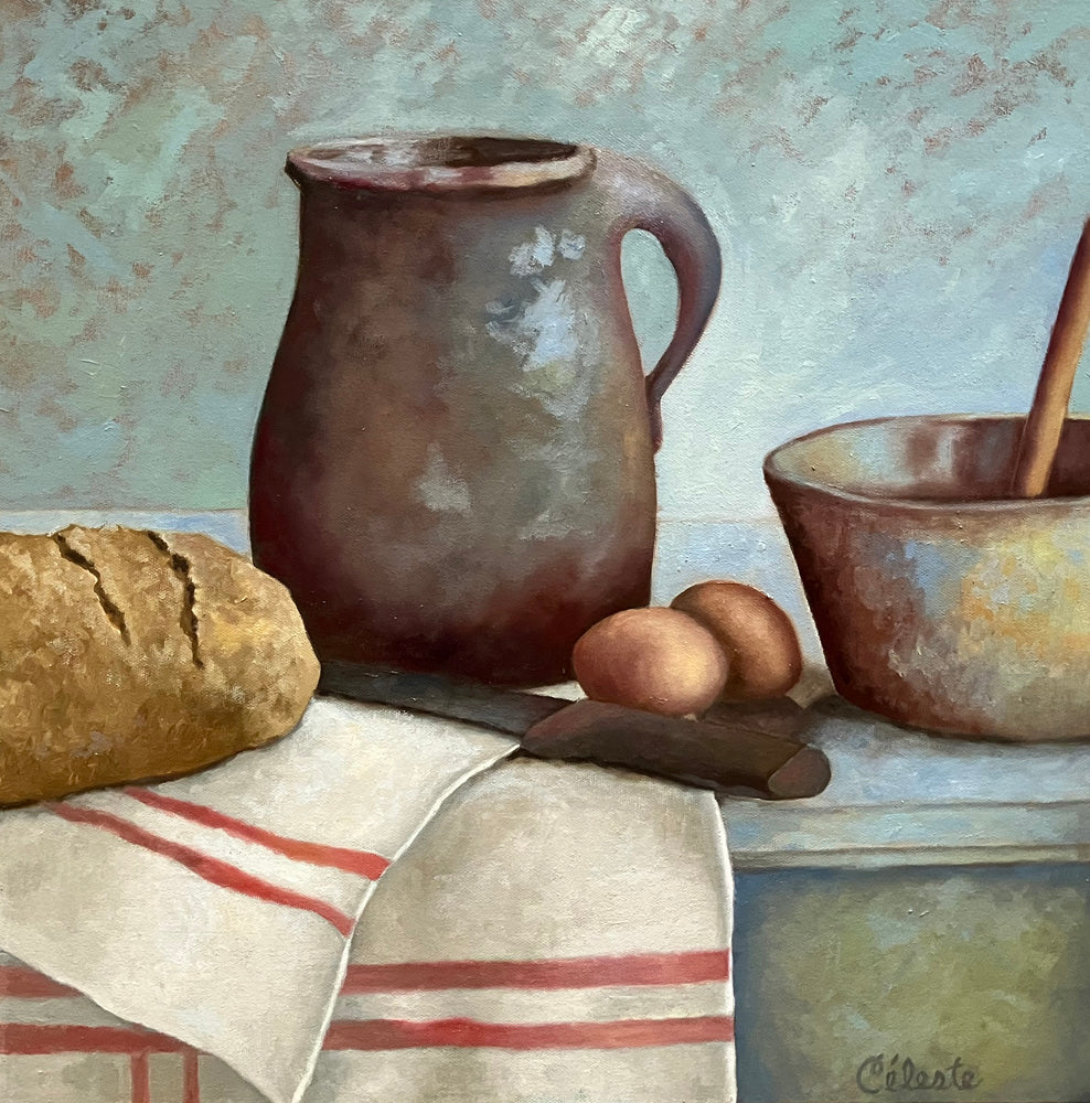 Breaking Bread 18x18" image 0