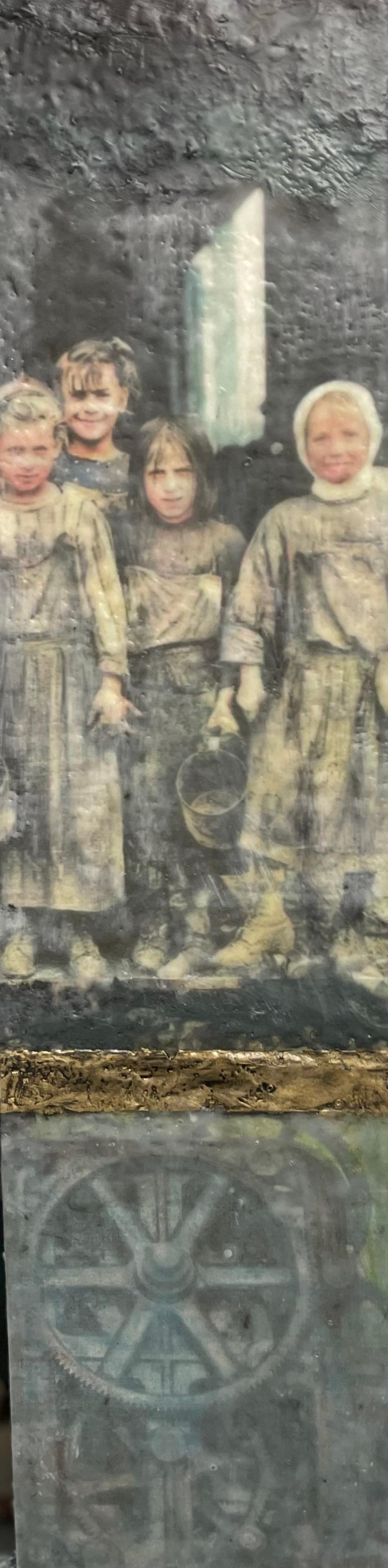 Child Labour 1912 - Oyster Shuckers 24H x 6W image 0