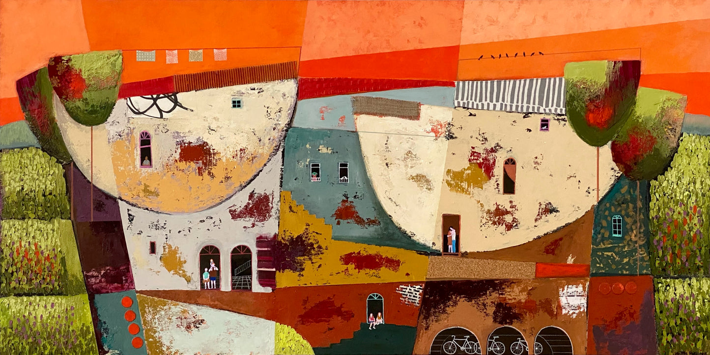 Comforting Encounters 48x24" image 0