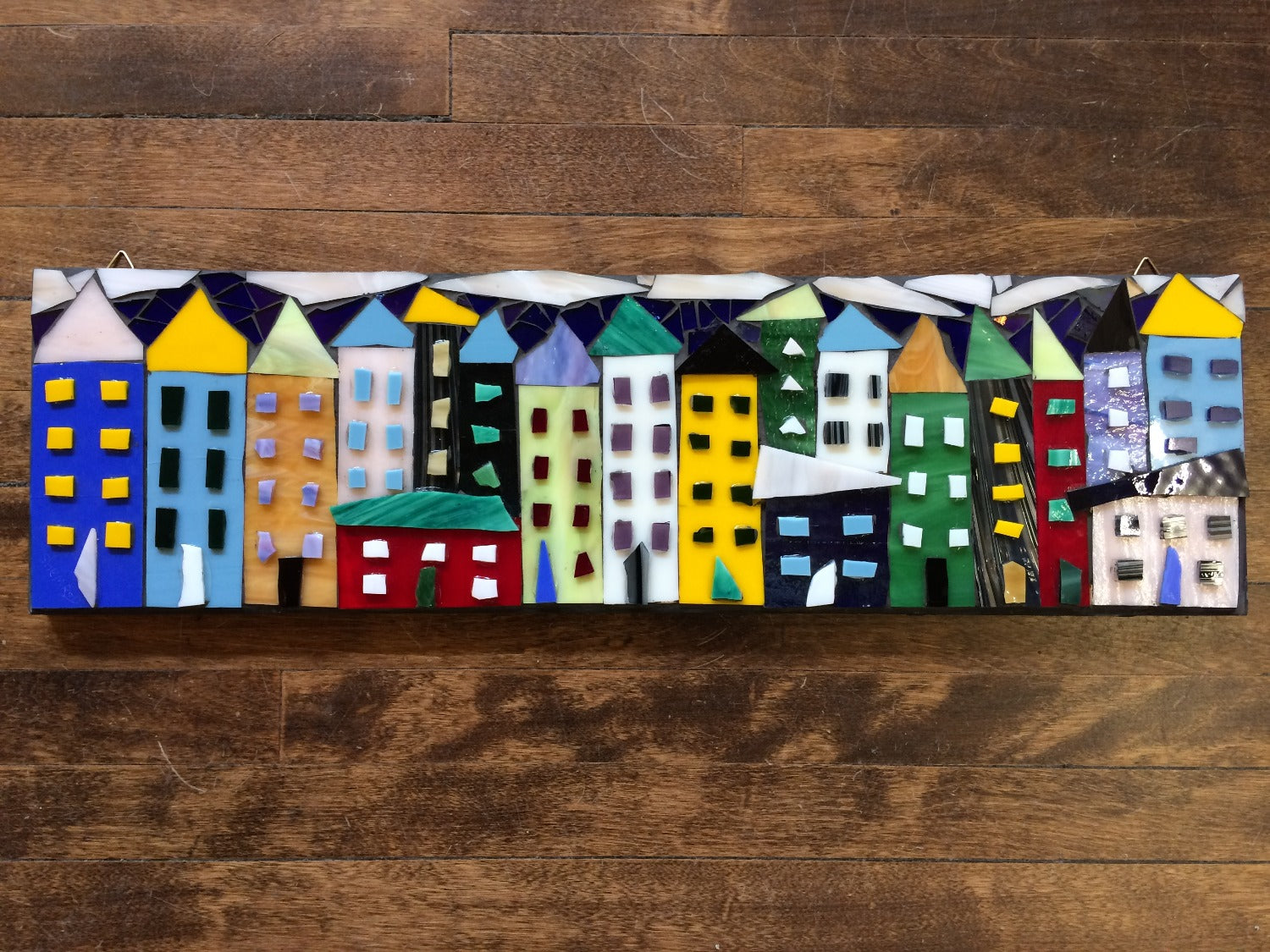 Little Houses VIII- 26x7” image 0