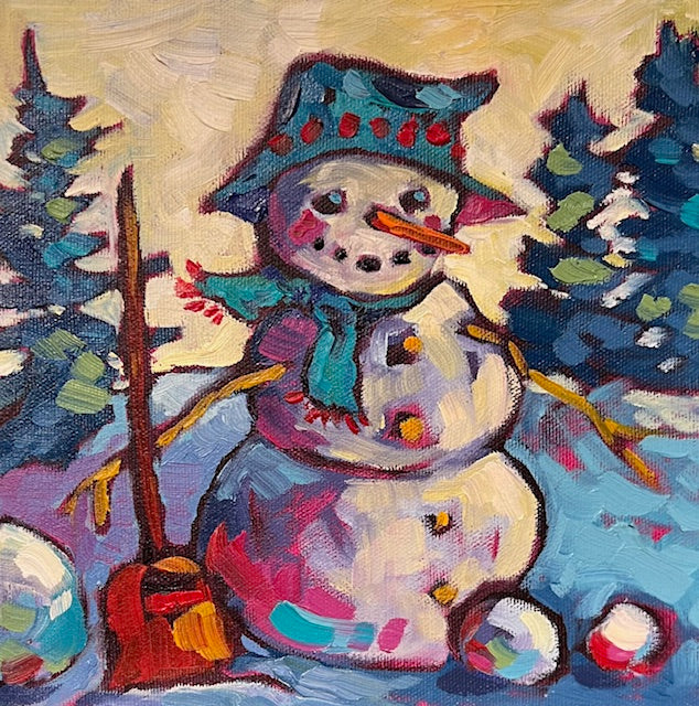 "Winter Friends" Series 4  8x8" image 0