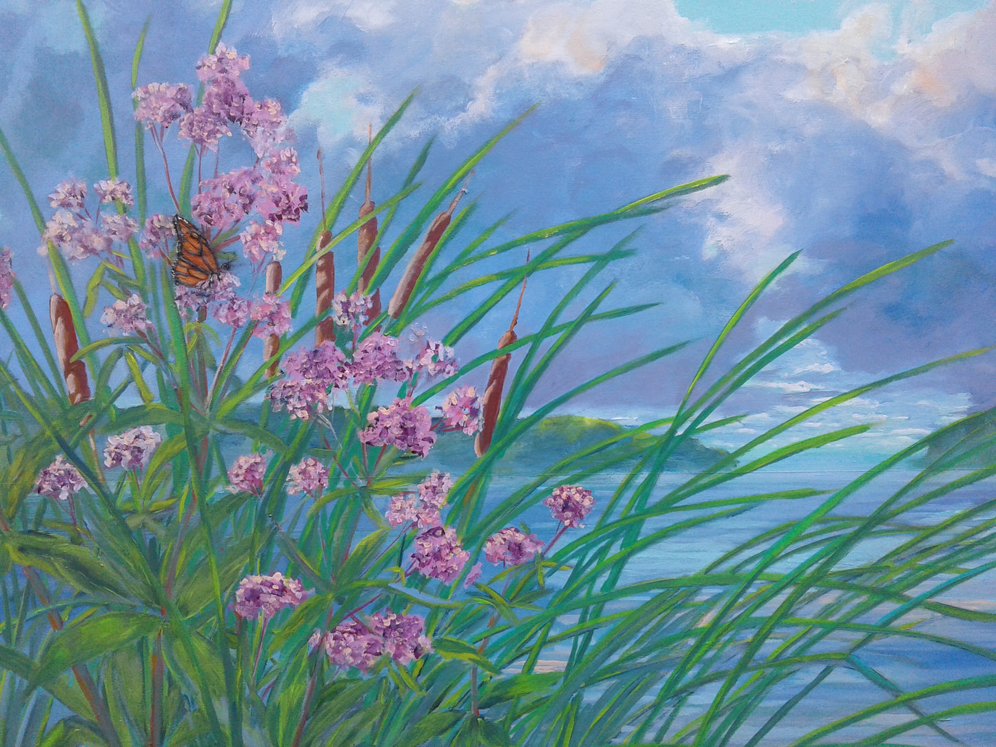 Joe Pye in the Sky, 30H x 40W image 0