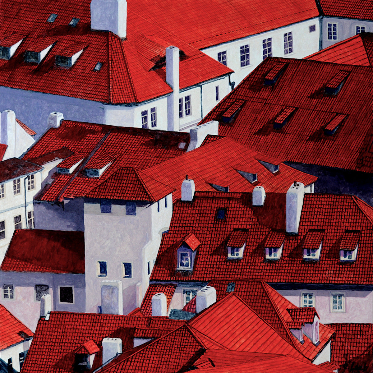 Rooftops VI 24H x 24W image 0