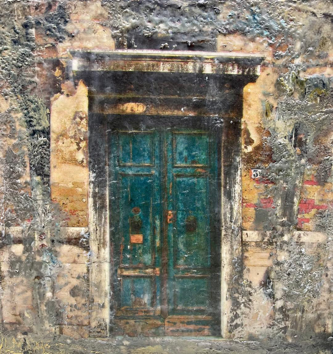 Ancient Door of Venice 12x12" image 0