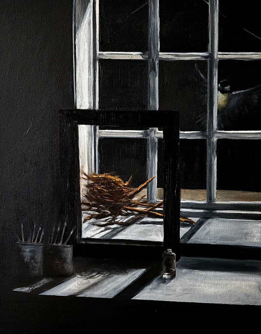 By The Window - Birds Nest, 18x14" image 0