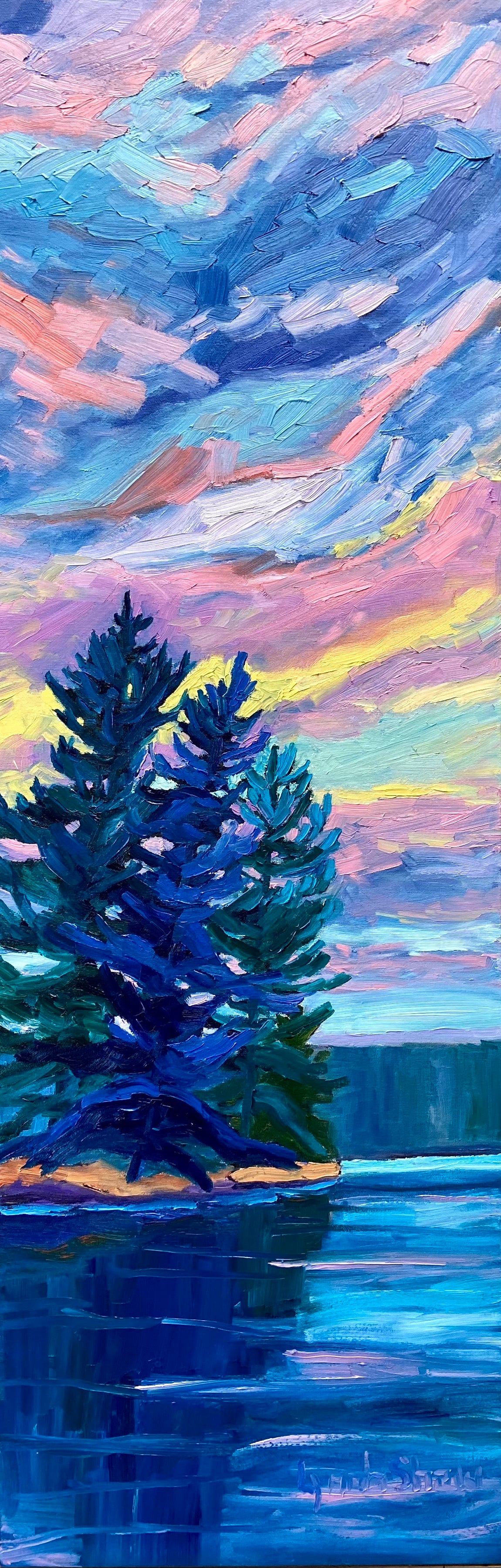 Sunset Pines 12X36" image 0