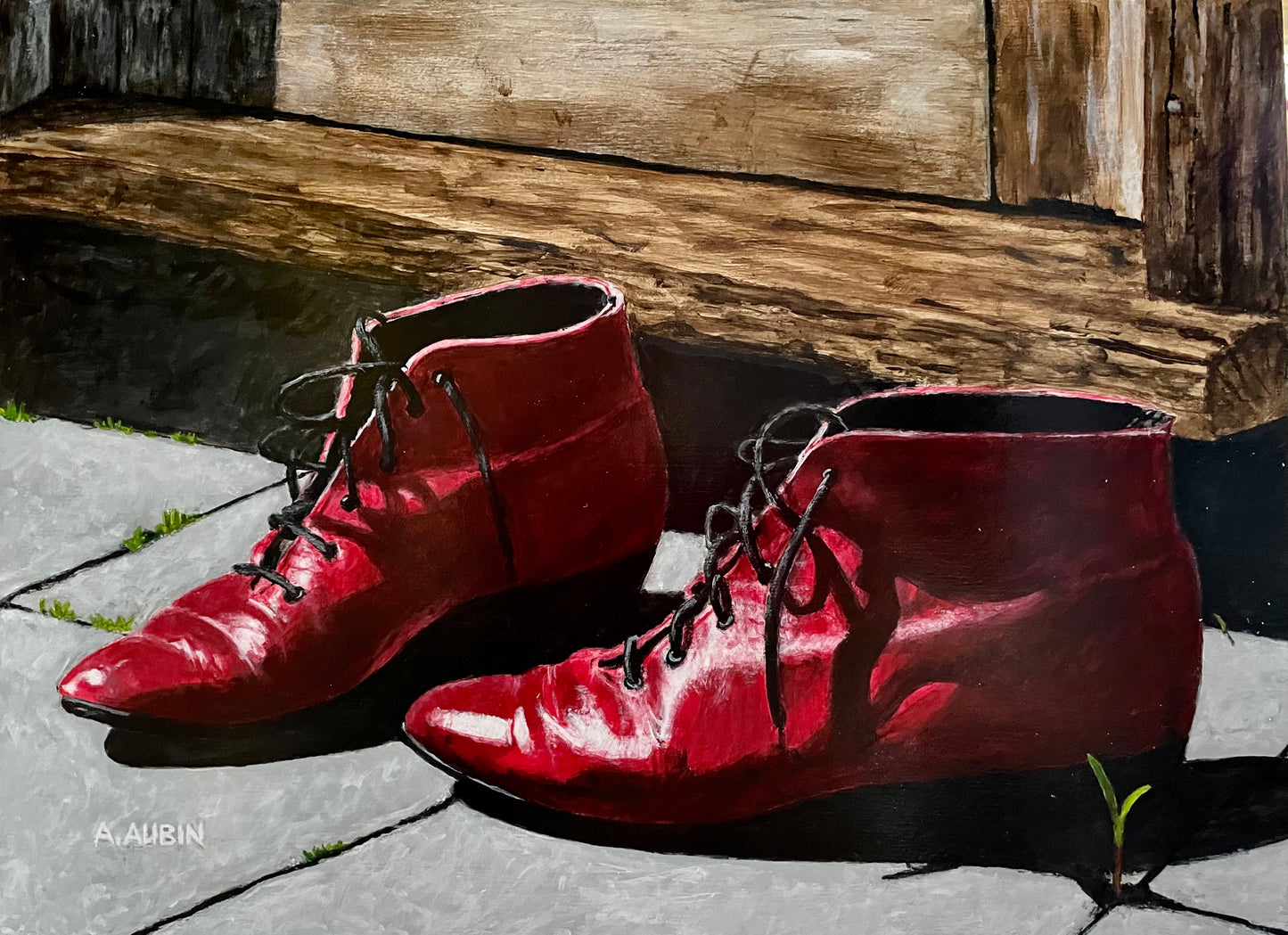 Marge's new Boots 12x16 image 0