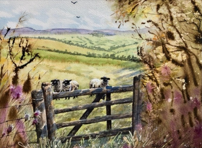 Counting Sheep, 10.5x13.5 image 0