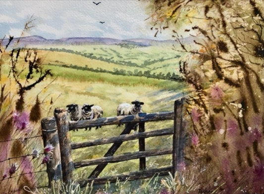 Counting Sheep, 10.5x13.5 image 0
