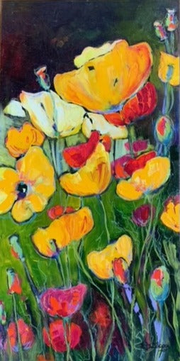 Golden Poppies, Collection 4, 30H x 15W image 0