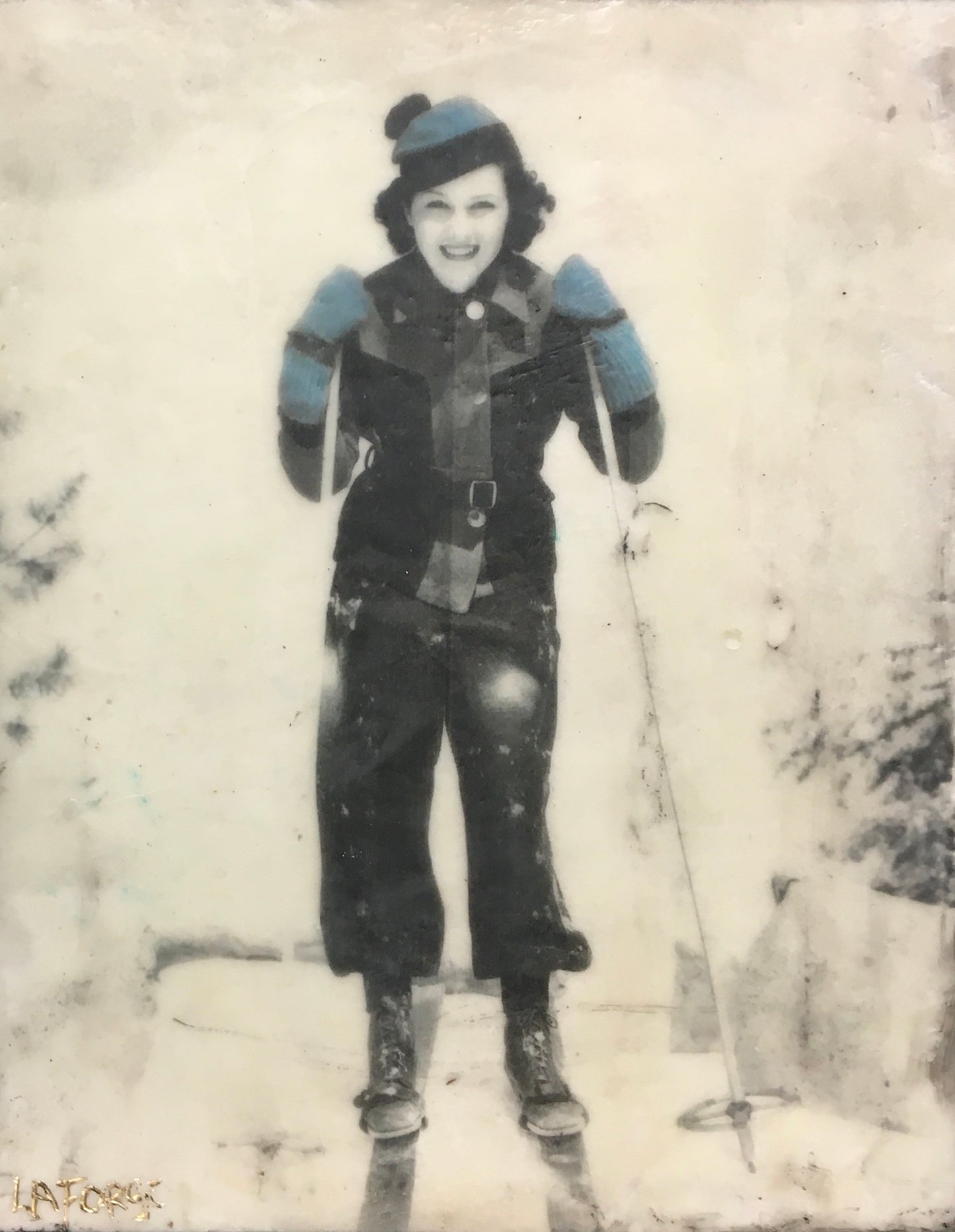 Vintage Skier 3, 8x10" image 0