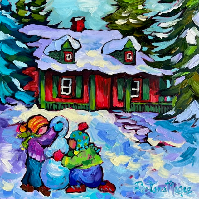 One Snow Ball At A Time 12x12" image 0