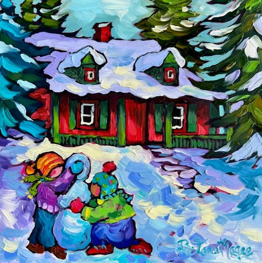 One Snow Ball At A Time 12x12" image 0