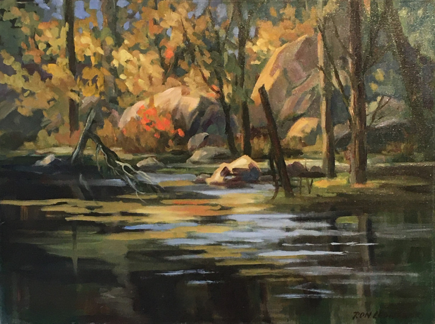 October Swamp, 1988 18x24" image 0