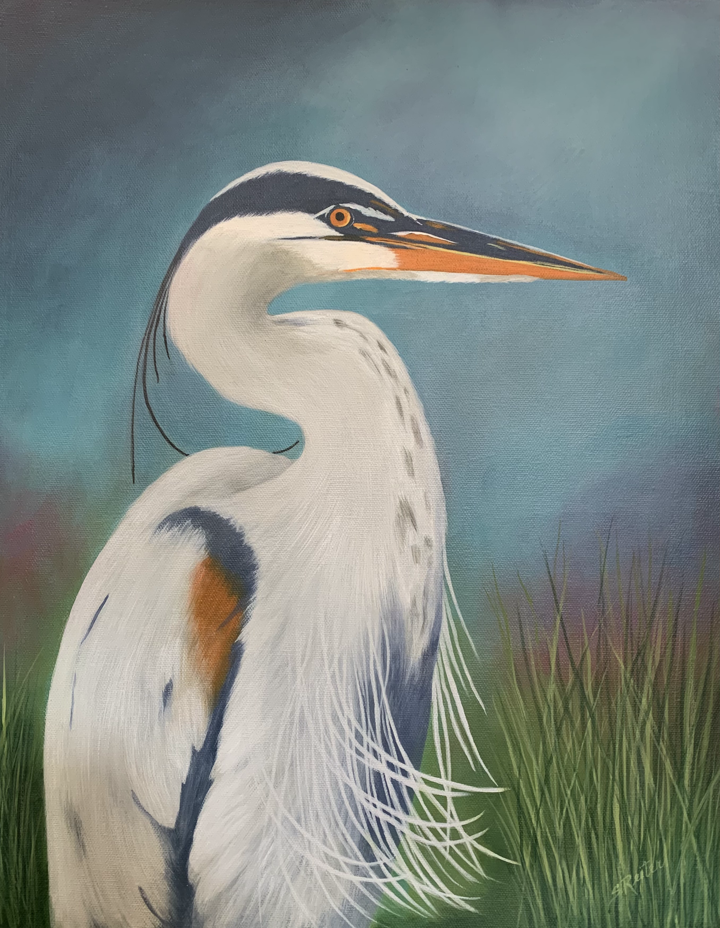 Blue Heron, 16x20" image 0