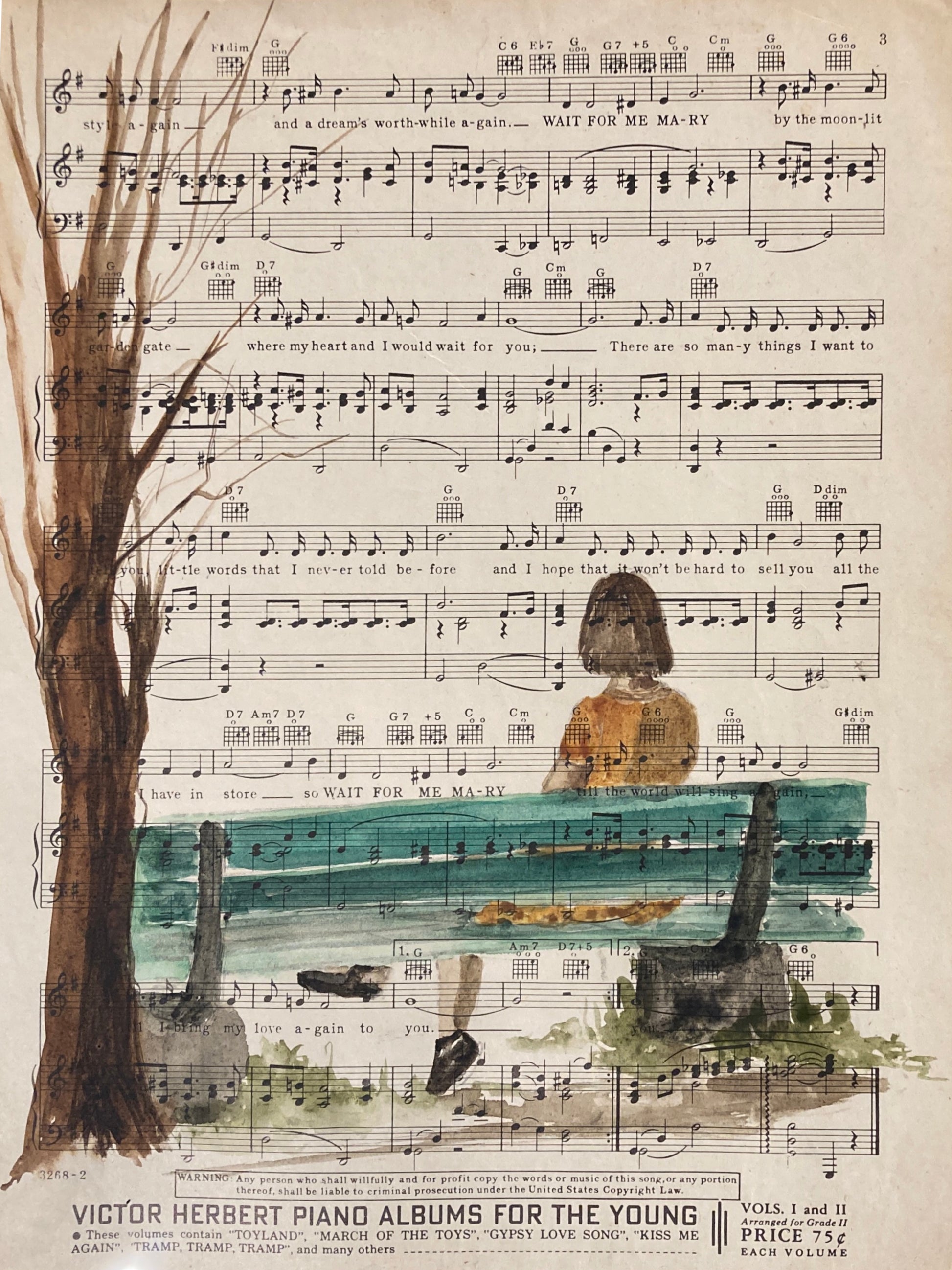 Wait for Me Mary 9x12" (x2) image 1