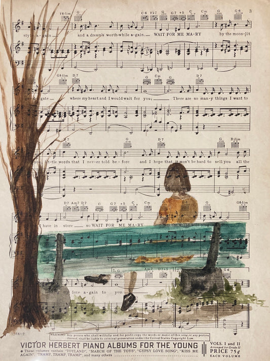 Wait for Me Mary 9x12" (x2) image 1