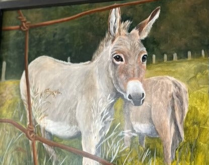 My Partner is An A$$ (Miniature Donkeys), 16x20" image 0