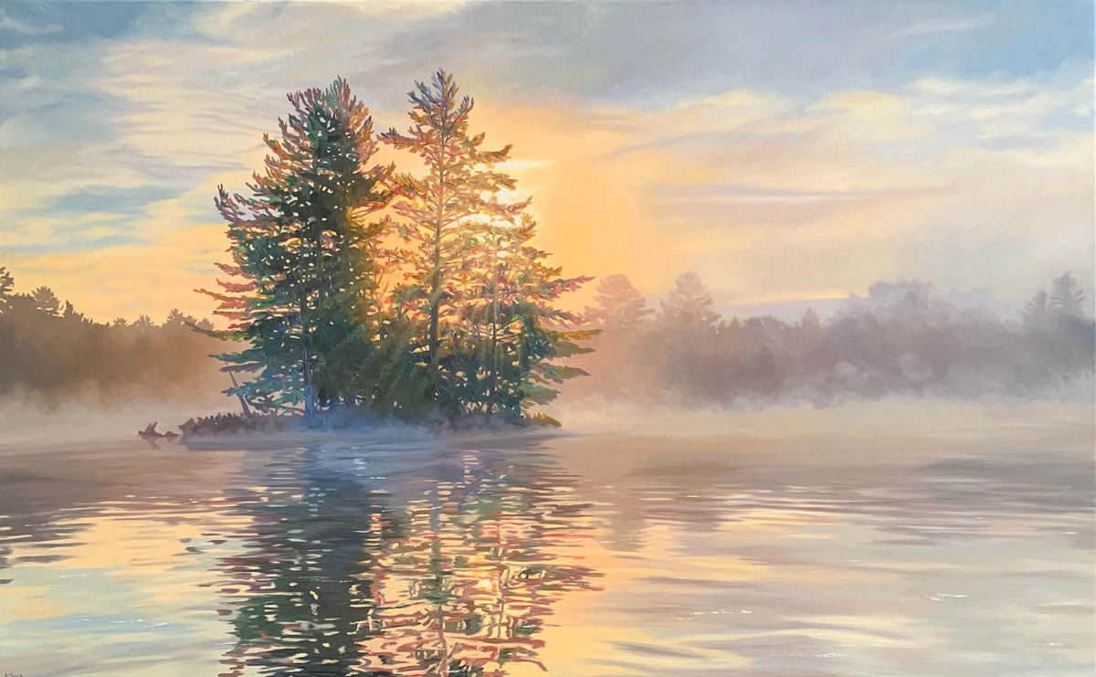 Whispers of the Morning 30x48" image 0