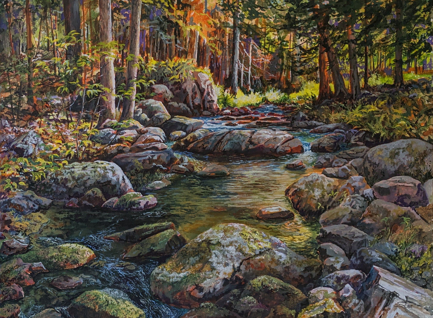 Falling Brook, 30x40 image 0