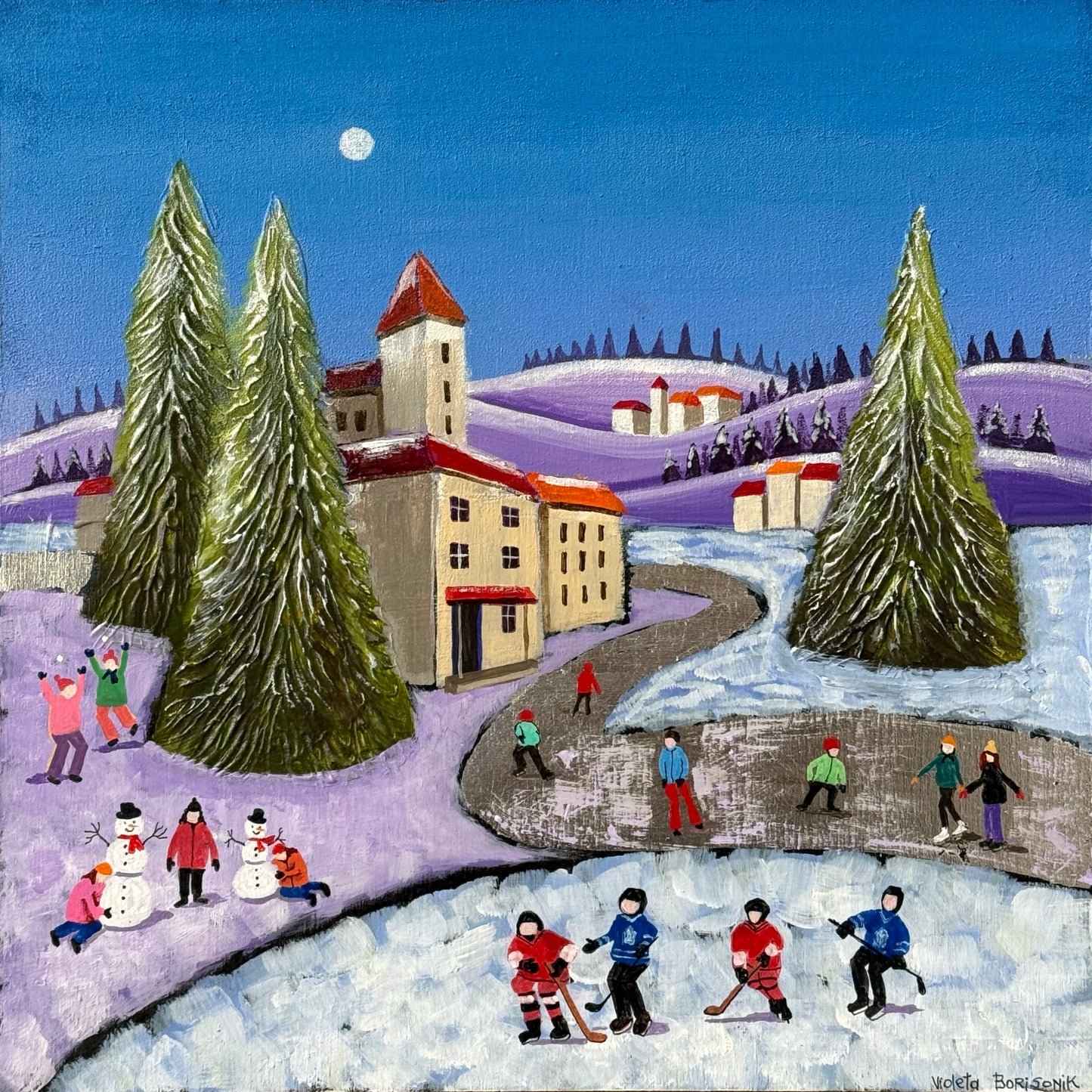 Let the children play, 10x10"